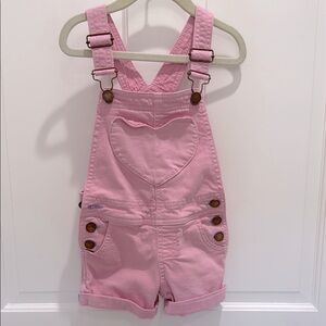 Mini Boden Pink Heart Overalls